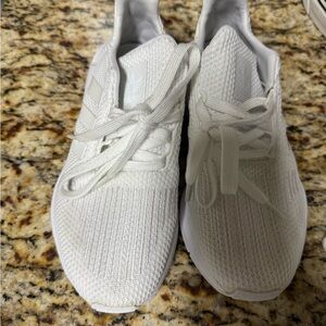 adidas White Knit Athletic Sneakers 4.5Y/6W